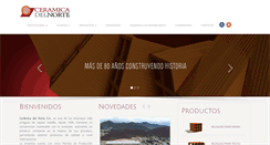 Desktop Screenshot of ceramicadelnorte.com