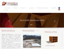Tablet Screenshot of ceramicadelnorte.com